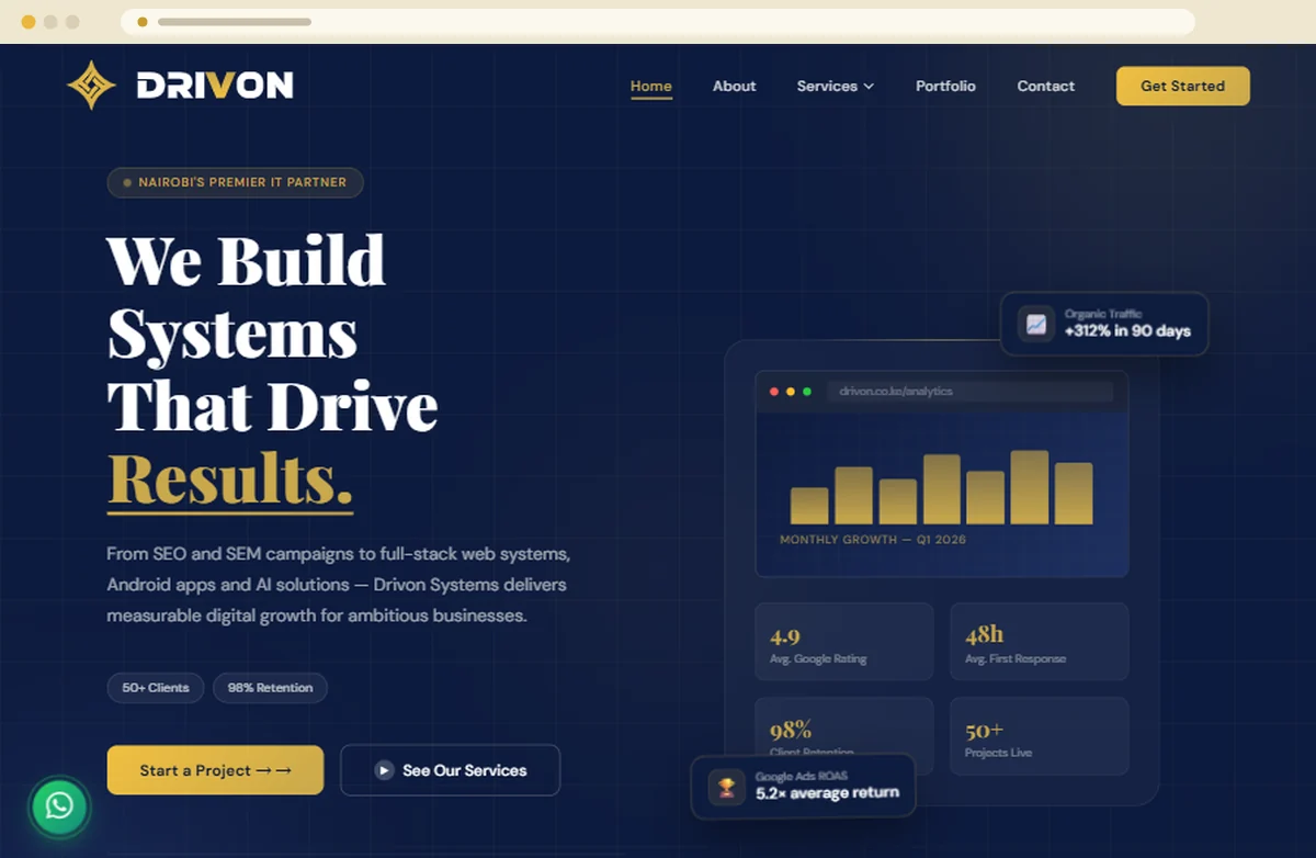 Drivon Systems project screenshot